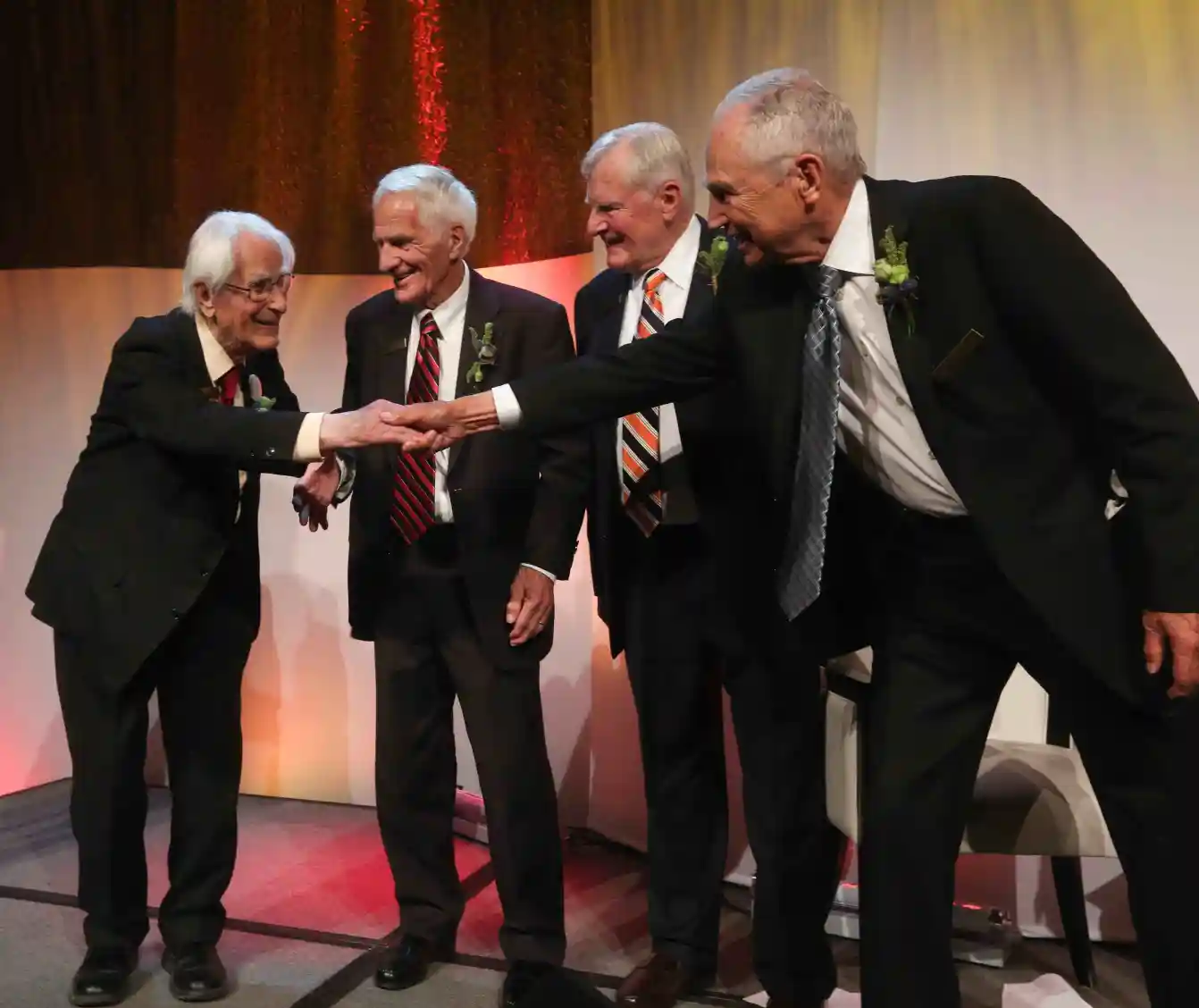 Recipients Richard Guy, Gerry Miller, Alan Fergusson and Don Seaman-1