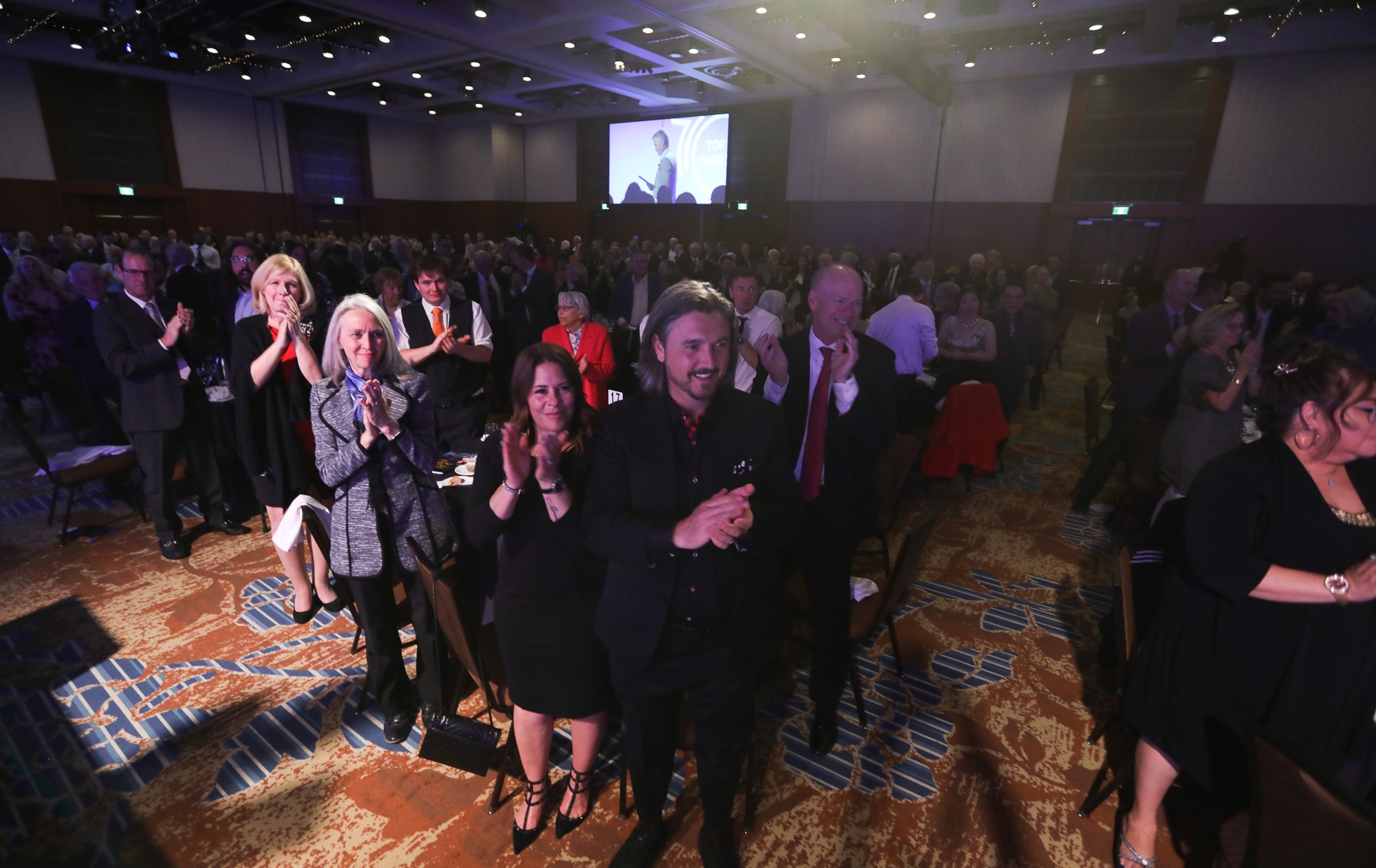 Gala guests applauding the winners